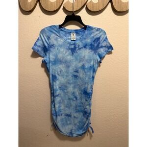 PINK Blue Dress Size L